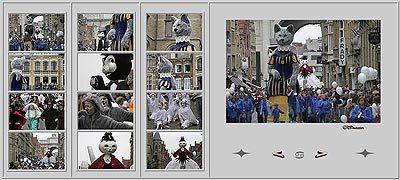 Les chats géants du Kattenstoet de 2006  - fête des chats - Ieper - Ypres - © Norbert Pousseur