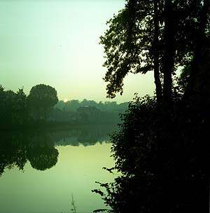 Coucher de soleil sur la Marne à Noisiel - © Norbert Pousseur