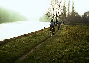 En vélos près de Vaires