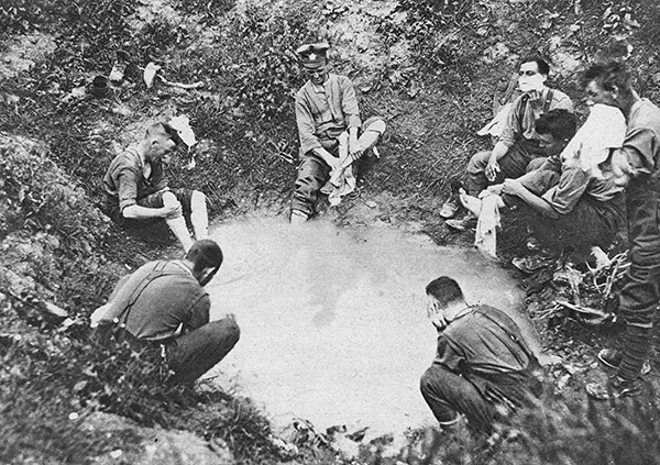 Canadian soldiers in France - photo 'Le Miroir', Great War - reproduction © Norbert Pousseur