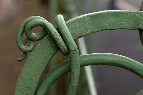 Details of volutes of wrought iron - © Norbert Pousseur