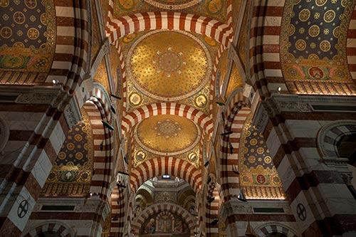 Inside Notre Dame de la Garde in Marseille - © Norbert Pousseur