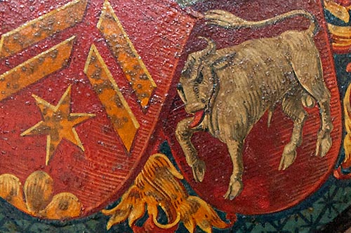 Taurus on badge of family of Altdorf  - © Norbert Pousseur