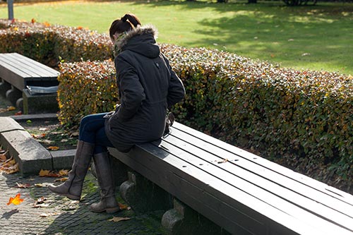 Sat on a bench in Riga - © Norbert Pousseur