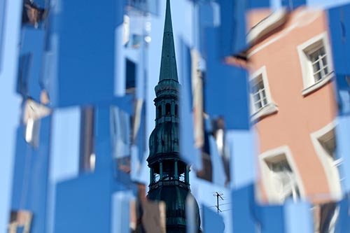 Riga in reflections  - © Norbert Pousseur