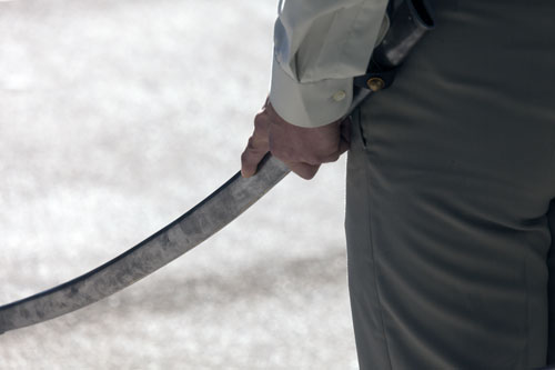 Sabre de cérémonie pour défilé militaire - © Norbert Pousseur