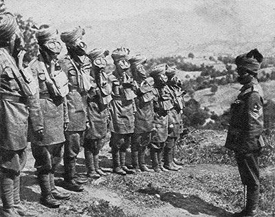 Soldats indous en France - photo 'Le Miroir', guerre de 14-18 - reproduction © Norbert Pousseur