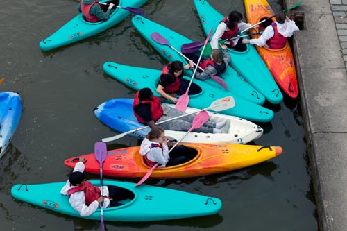 Rassemblement de canoés - © Norbert Pousseur