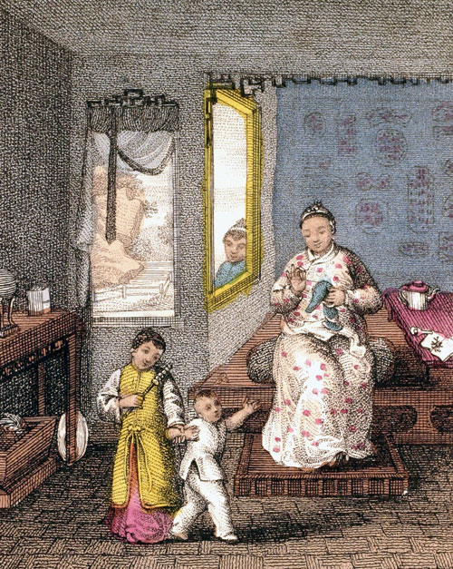 Chinoise et sa famille en 1800 - © Norbert Pousseur