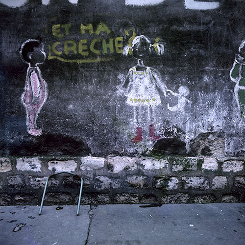Graph'mur d'enfants de crèche - © Norbert Pousseur