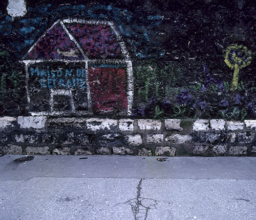 Graph'mur de maison de retraite - © Norbert Pousseur