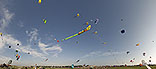 Panorama du ciel du festival air de Fréjus en 2013 - © Norbert Pousseur