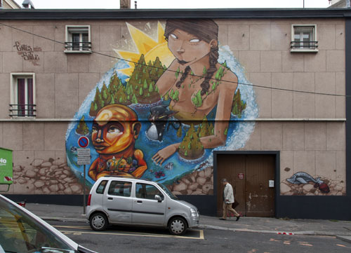 Fresque Naïade par DMJC - © Norbert Pousseur