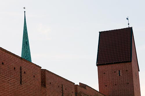 Flèches de toits à Riga  - © Norbert Pousseur