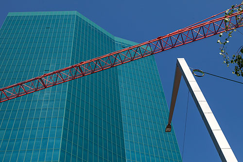 Façade de verre à Zurich - © Norbert Pousseur