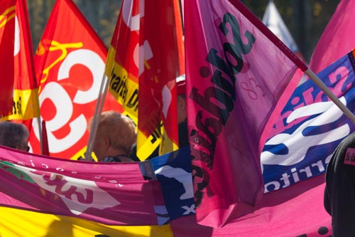 Mélange de drapeaux - © Norbert Pousseur