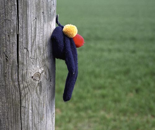 Glove in the path - © Norbert Pousseur