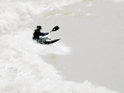 En kayak - © Norbert Pousseur