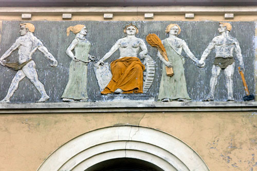 Fresco de los trabajadores - © Norbert Pousseur