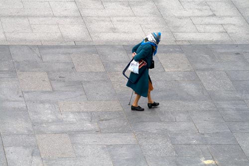 On the square of Lourdes - © Norbert Pousseur