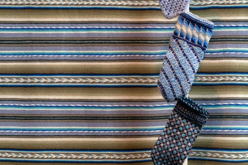 Motives and blue stripes - © Norbert Pousseur