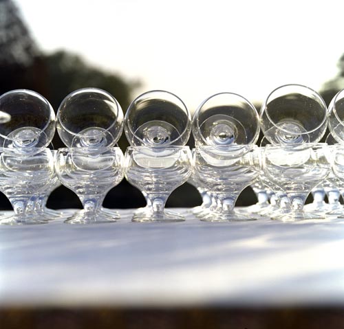 Row of wineglass - © Norbert Pousseur