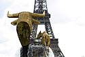 Tête dorée de taureau du Trocadéro - © Norbert Pousseur