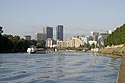 La Défense depuis l'extrémité de l'île de la Jatte - © Norbert Pousseur