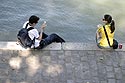 Photographie à deux au bord de l'eau - © Norbert Pousseur