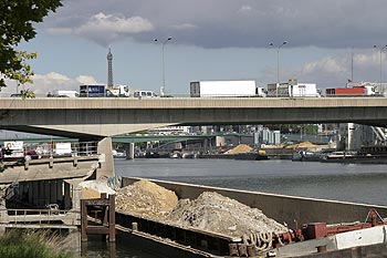 Le pont du périphérique - ponts sur Seine - © Norbert Pousseur