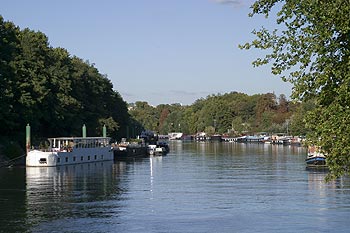 Bras de Seine devant l'île de Puteaux - ponts sur Seine - © Norbert Pousseur