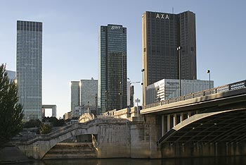 La Défense et le pont de Neuilly - ponts sur Seine - © Norbert Pousseur