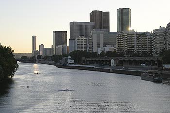 Le front de Seine de Courbevoie - ponts sur Seine - © Norbert Pousseur