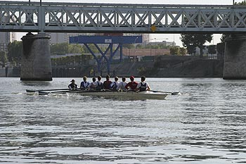 Passerelle du RER C vers Argenteuil - ponts sur Seine - © Norbert Pousseur