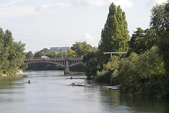 Pont ouest de St Ouen et l'île de Vannes - ponts sur Seine - © Norbert Pousseur