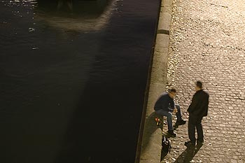 Rencontres nocturnes de promeneurs canins - © Norbert Pousseur