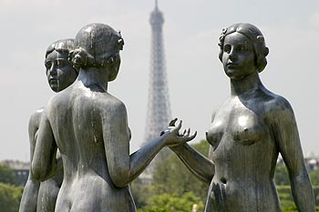 Trois grâces du jardin des Tuileries - statues - © Norbert Pousseur