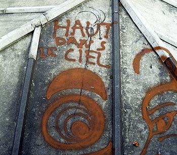 Haut dans le ciel, graph - Paris et la Seine - © Norbert Pousseur