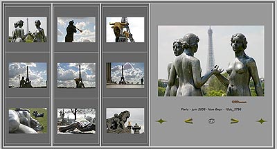 Quelques statues autour de la Seine - © Norbert Pousseur