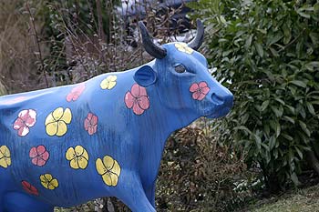 statue de vache suisse - © Norbert Pousseur