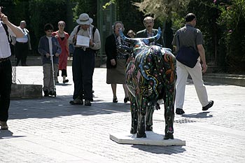 vach'art dans la ville - artiste Patrick Moya - mécène galerie Ferrero (Nice) - © Norbert Pousseur