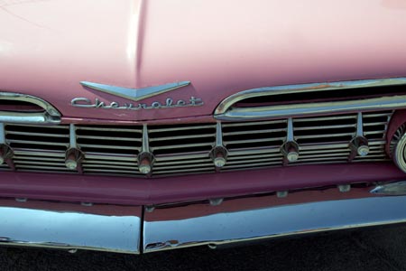 Calandre de Chrysler Chevrolet - voiture ancienne - © Norbert Pousseur