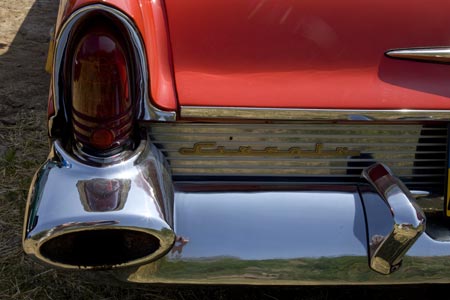 Pare-choc arrière de Lincoln - voiture ancienne - © Norbert Pousseur