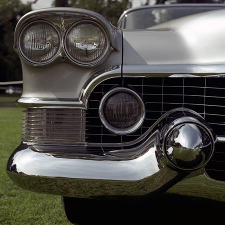 Phares de Buick Roadmaster - voiture ancienne - © Norbert Pousseur