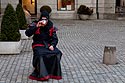 Musicien en pose - carnaval 2010 Zurich - © Norbert Pousseur