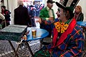 Clown et sa bière - carnaval 2010 Zurich - © Norbert Pousseur