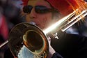 Son clair de trombonne - carnaval 2010 Zurich - © Norbert Pousseur