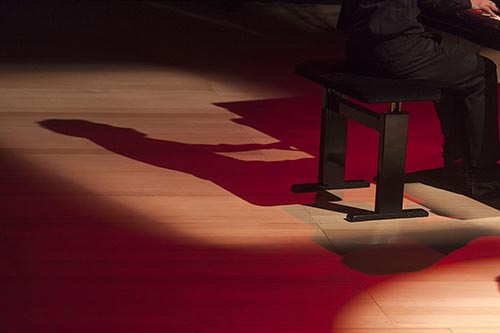 Pianiste et son oombre  -  © Norbert Pousseur