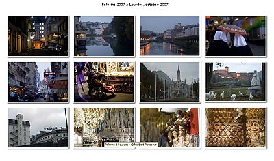 Pélerins à Lourdes planche n°1 - © Norbert Pousseur